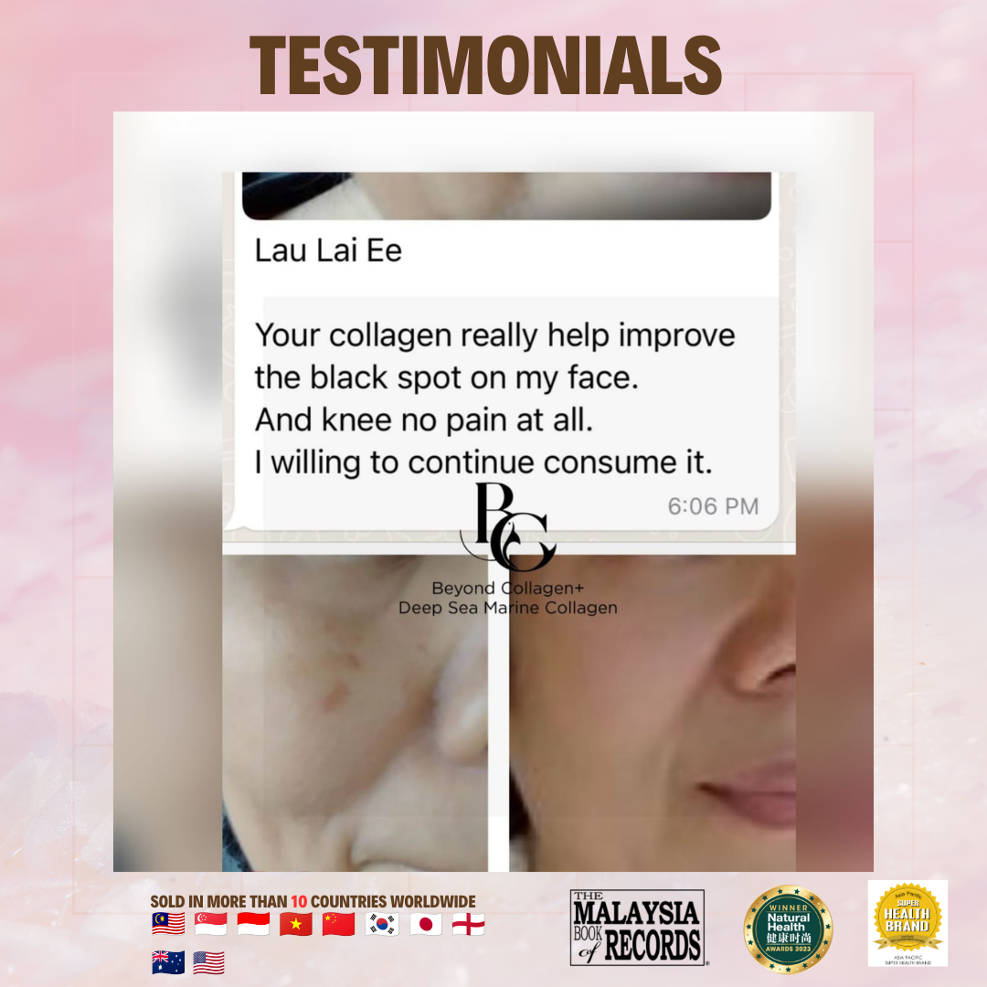 black spot on face and knee pain testimonial